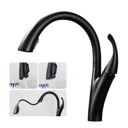 Soqo Flex – Pull-Out Kitchen Faucet with 360° Rotation and Modern Design for Home or Commercial Use!