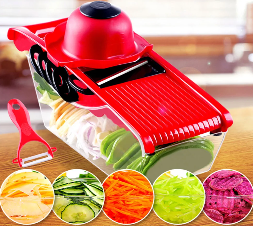 Affettatrice multifunzione da cucina a 6 lame