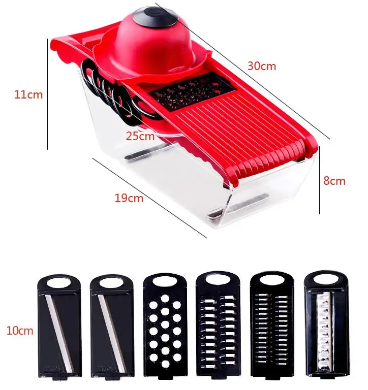 Affettatrice multifunzione da cucina a 6 lame