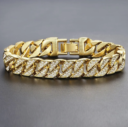 Bracciale cubano Miami Gold Curb