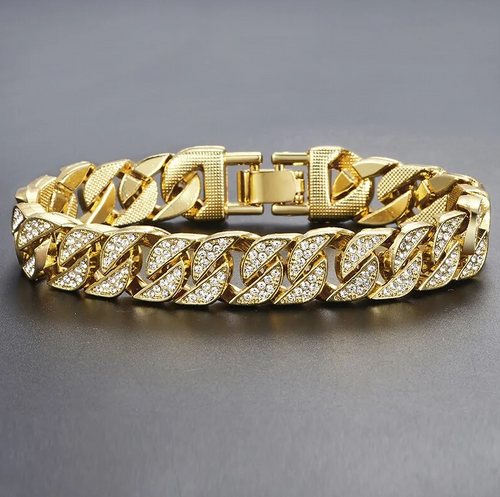 Bracciale cubano Miami Gold Curb