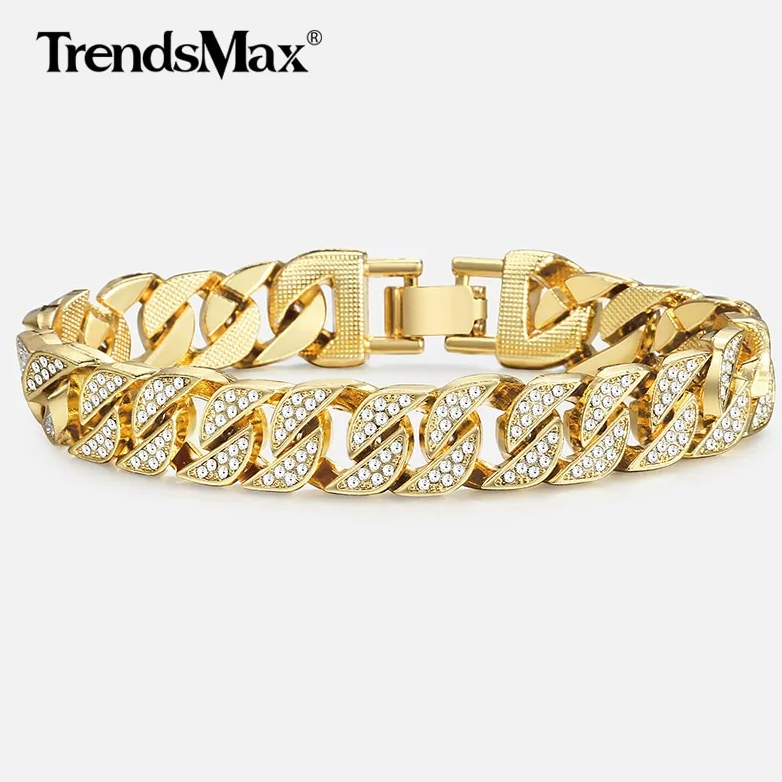 Bracciale cubano Miami Gold Curb