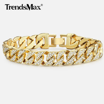 Bracciale cubano Miami Gold Curb