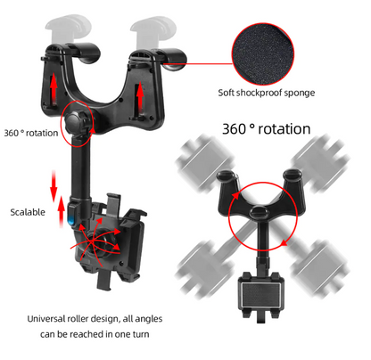 Supporto per auto per smartphone girevole a 360°