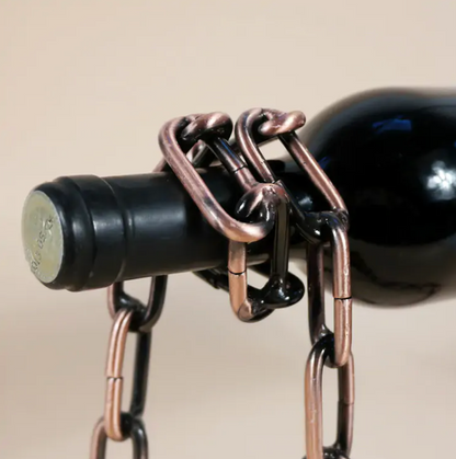 Portabottiglie di vino con catena di ferro magico
