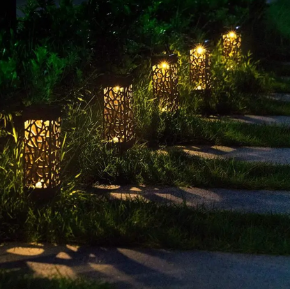 Luce da giardino vintage impermeabile alimentata a energia solare