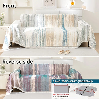 Versatile Chenille Sofa Cover – Comfort, Style, and All-Season Protection!