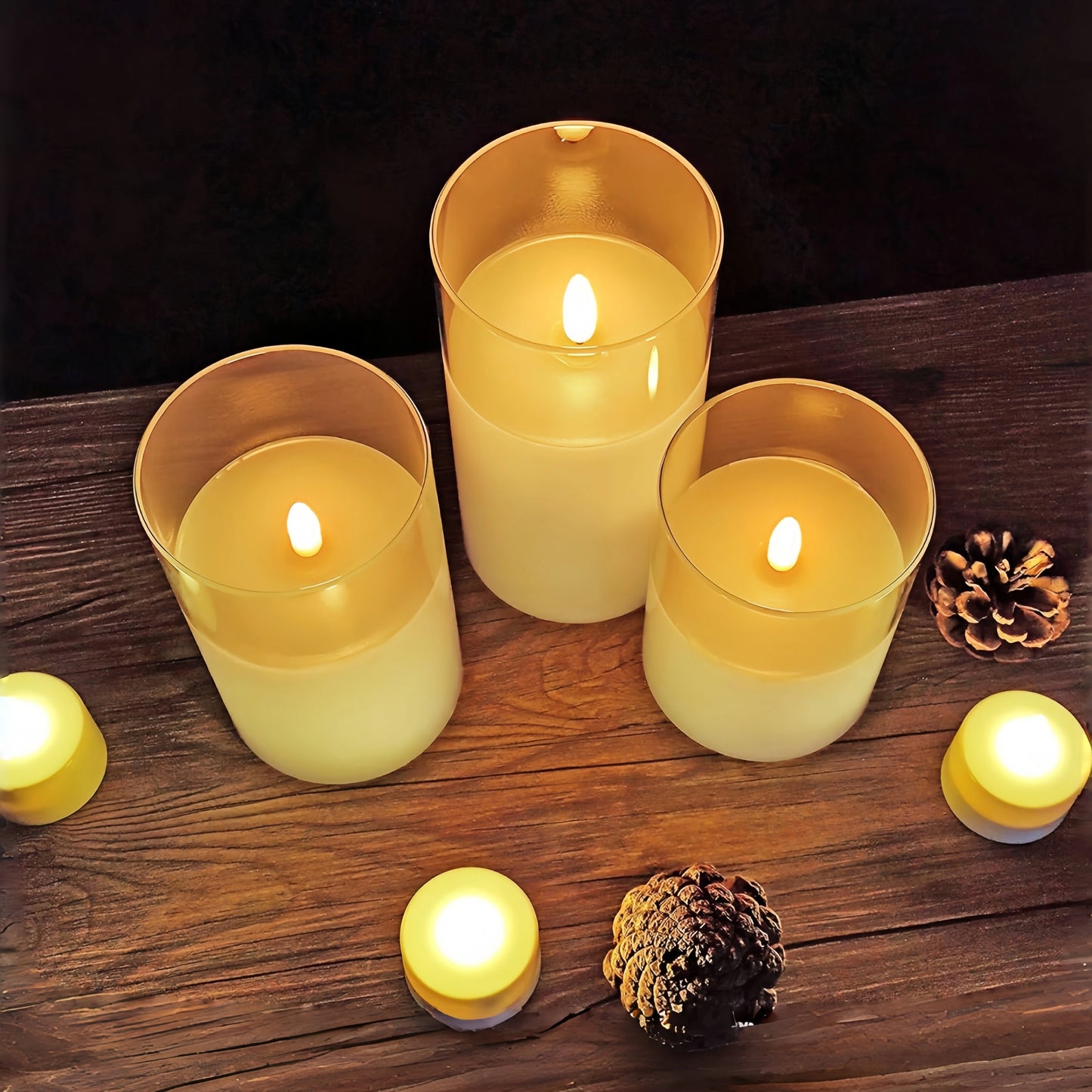 Remote Control LED Electronic Candles – Romantic Decoration for Weddings, Parties, and Special Moments!