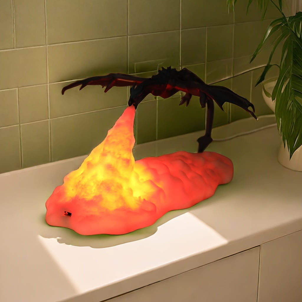 Fire Dragon 3D Lamp – Bring the Power of a Volcano to Your Space