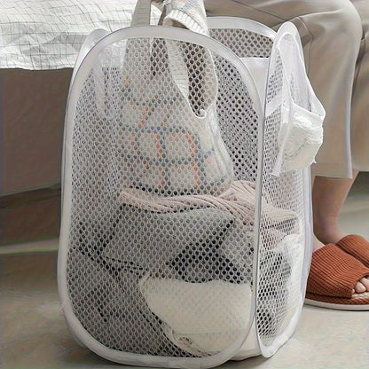 Foldable Pop-Up Laundry Basket with Handles – Large Capacity and Casual Style for Organization!