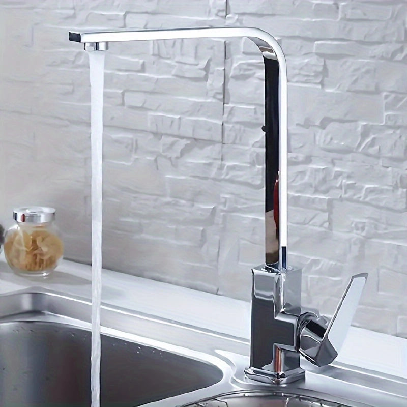 AquaHarvest Pro – Rotatable Faucet for Vegetable Sinks with Modern Design and Hot & Cold Water Control!