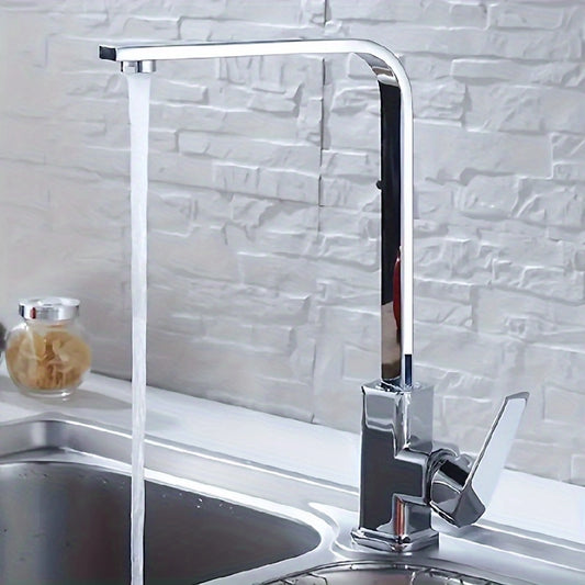 AquaHarvest Pro – Rotatable Faucet for Vegetable Sinks with Modern Design and Hot & Cold Water Control!