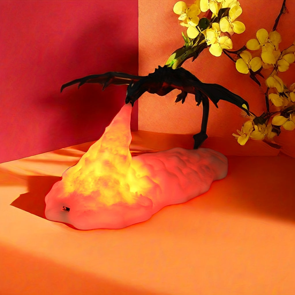 Fire Dragon 3D Lamp – Bring the Power of a Volcano to Your Space