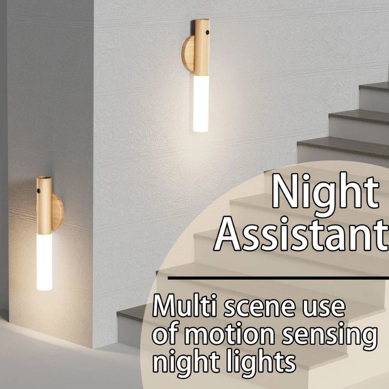 Motion Sensing Night Light – Minimalist Design for Bedrooms, Stairs, and Cabinets!