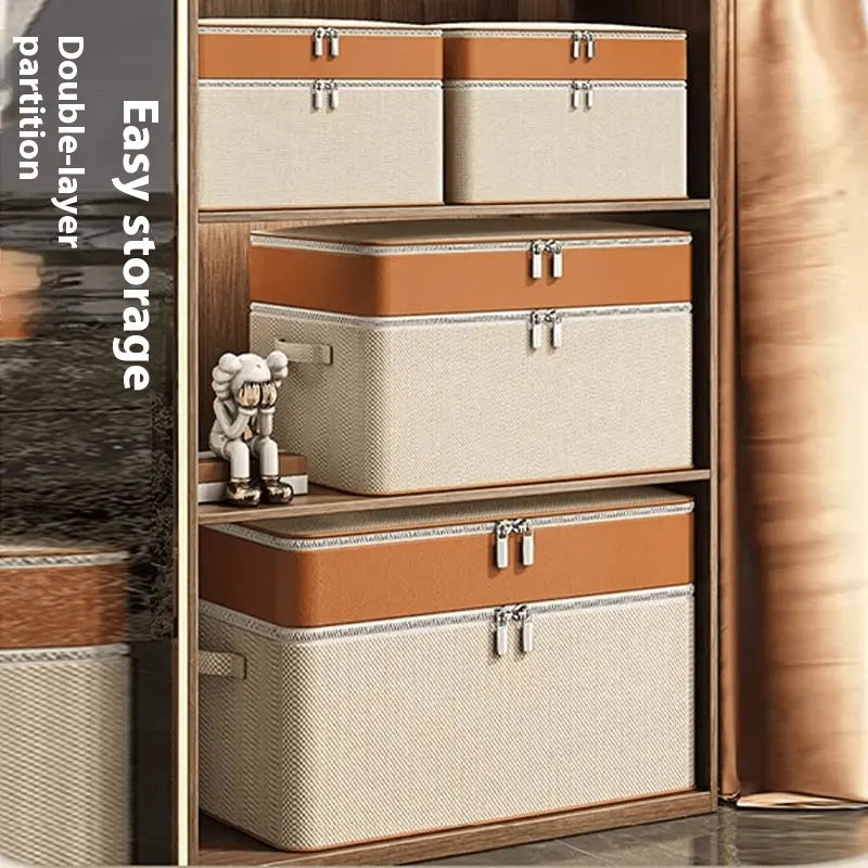 Extra Large Stackable Storage Box – Organize Clothes, Shoes, and Objects with Style!