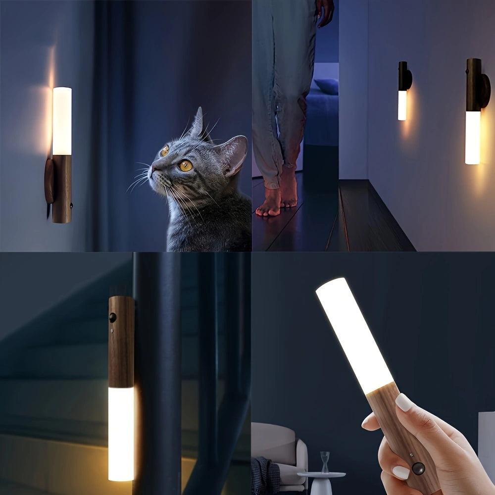 Motion Sensing Night Light – Minimalist Design for Bedrooms, Stairs, and Cabinets!