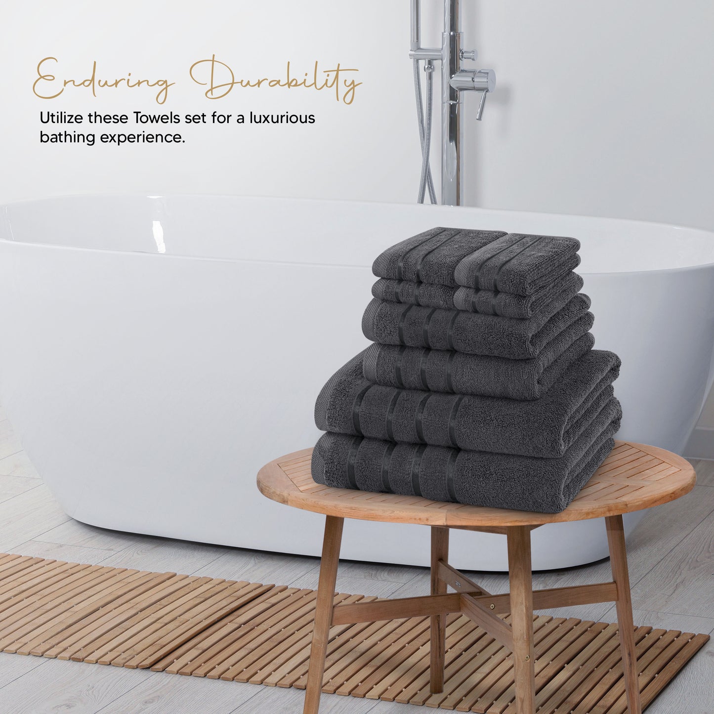 8 Premium Towels – Maximum Absorption and Comfort for Bathroom, Hotel, Spa, and Gym!