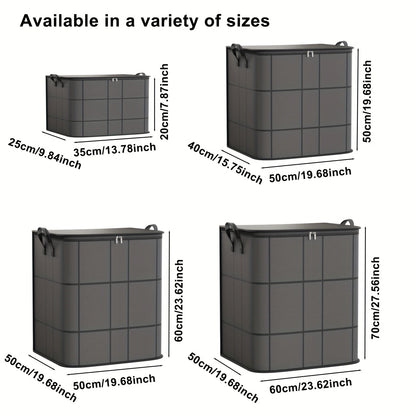 Large Capacity Casual Style Non-Woven Foldable Storage Bag – Organize Clothes and Blankets with Style!