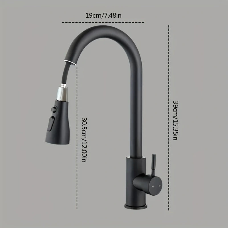 AquaFlex Duo&nbsp;– Modern Kitchen and Balcony Faucet with 3 Spray Modes and Easy Installation!