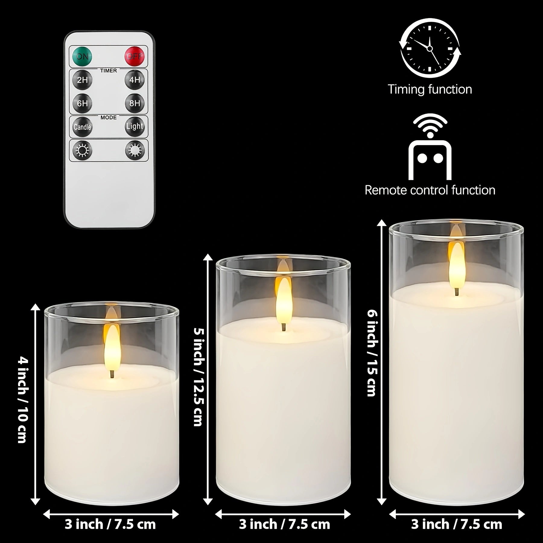 Remote Control LED Electronic Candles – Romantic Decoration for Weddings, Parties, and Special Moments!