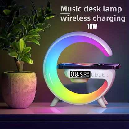 Kouzone Wireless Speaker with Phone Charger & Dimmable Alarm Clock
