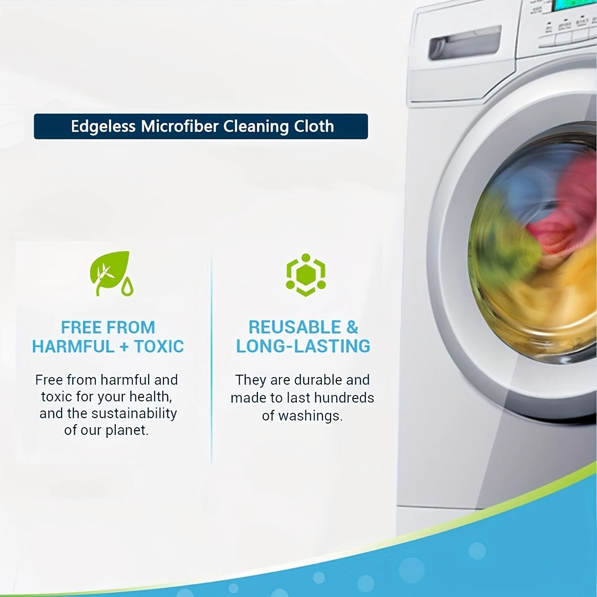 10Pack Microfiber Cleaning Cloths – Absorbent, Stain-Resistant, and Multi-Purpose for Kitchen and Bathroom!