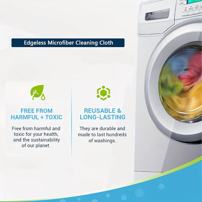 10Pack Microfiber Cleaning Cloths – Absorbent, Stain-Resistant, and Multi-Purpose for Kitchen and Bathroom!