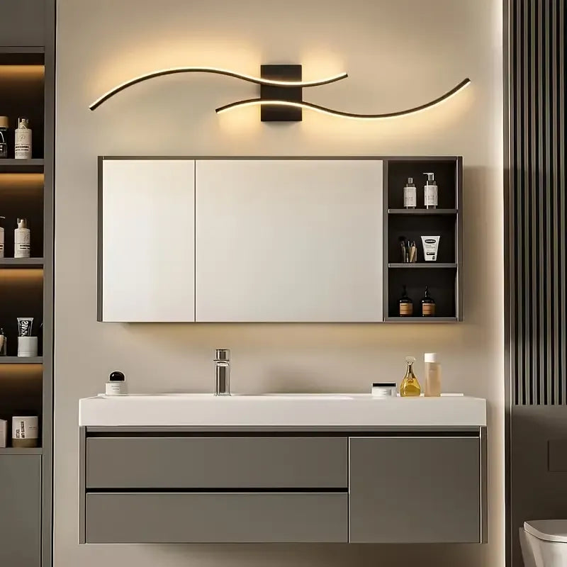 Modern Dimmable LED Wall Sconce in Glass