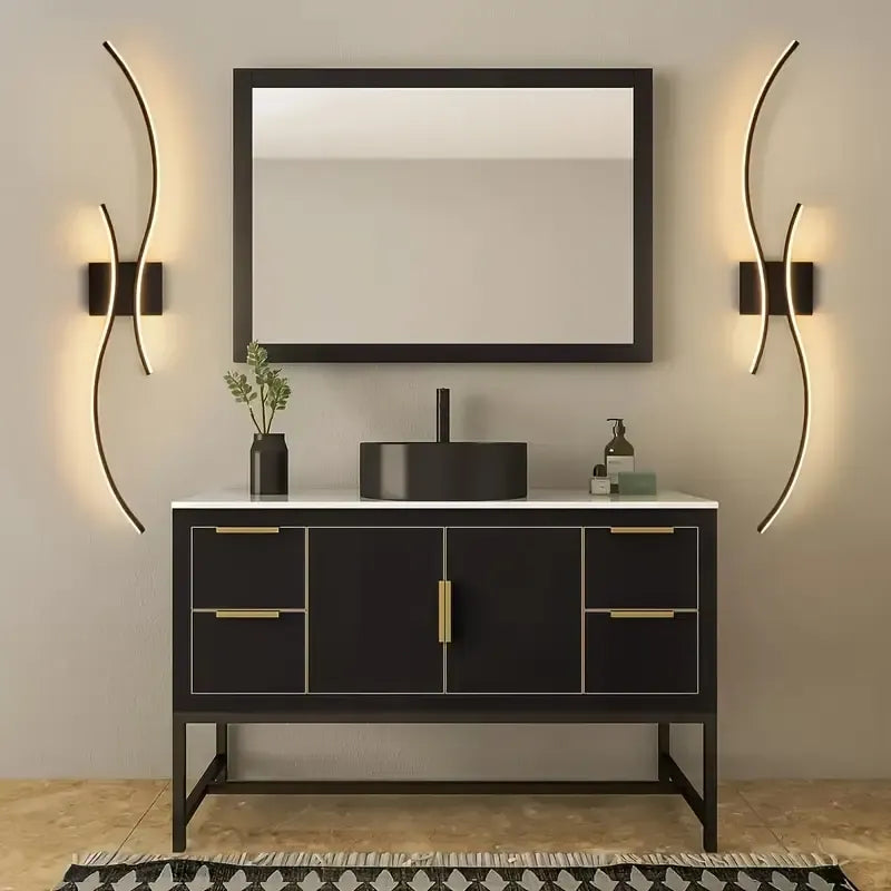 Modern Dimmable LED Wall Sconce in Glass