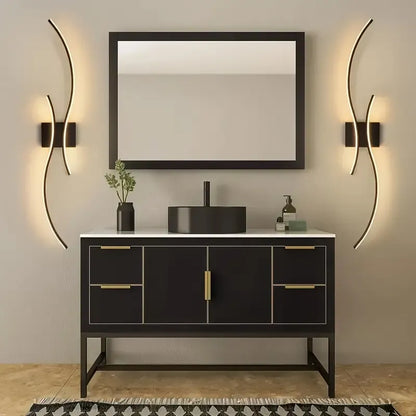 Modern Dimmable LED Wall Sconce in Glass