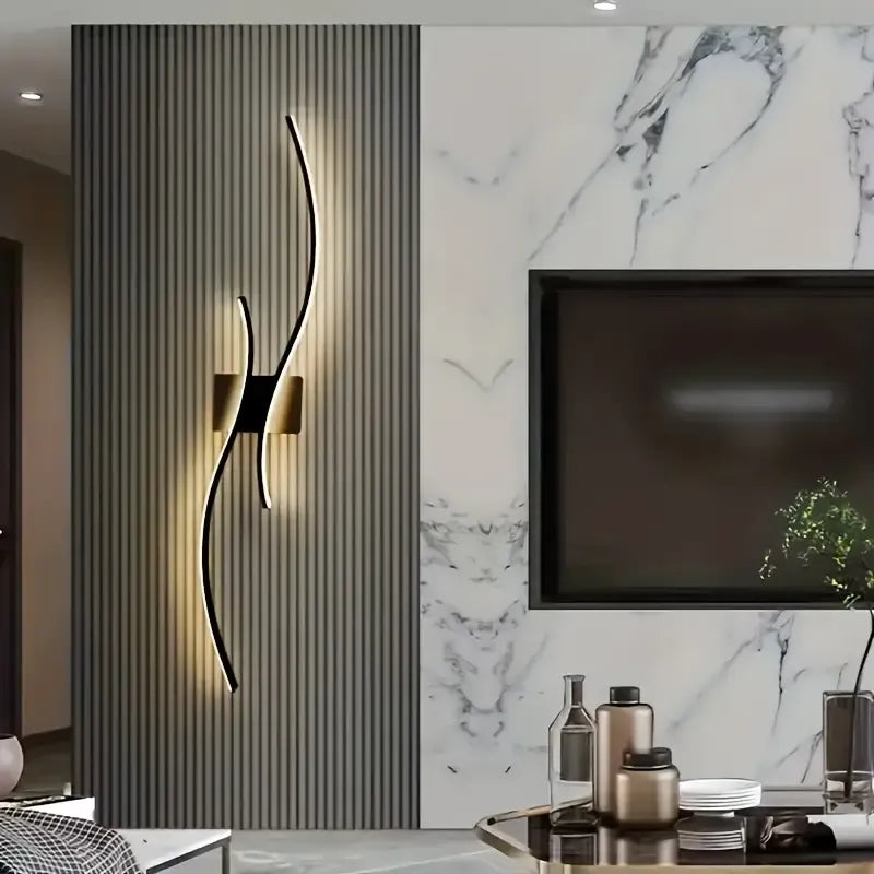 Modern Dimmable LED Wall Sconce in Glass